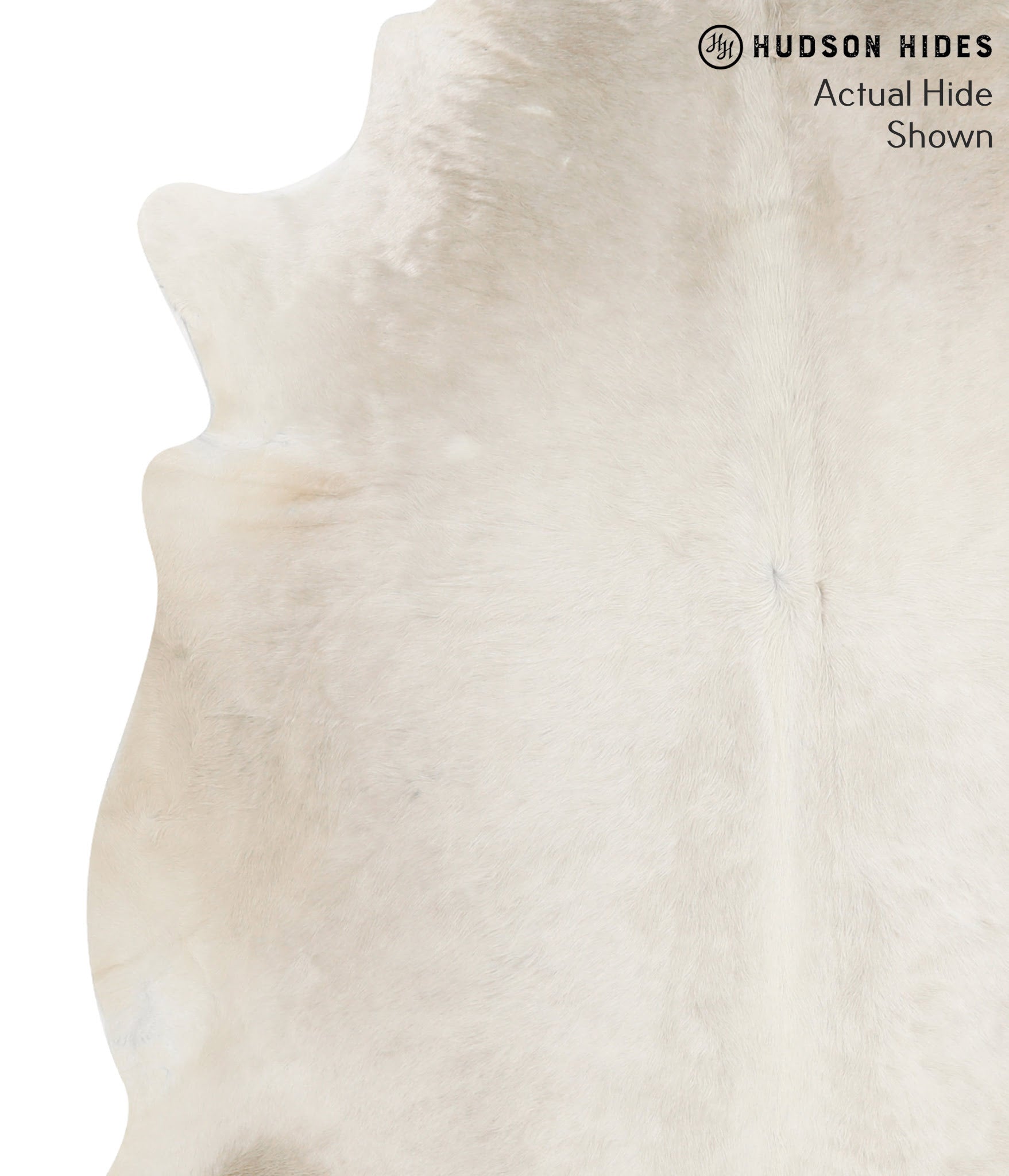 Solid White Cowhide Rug #48749