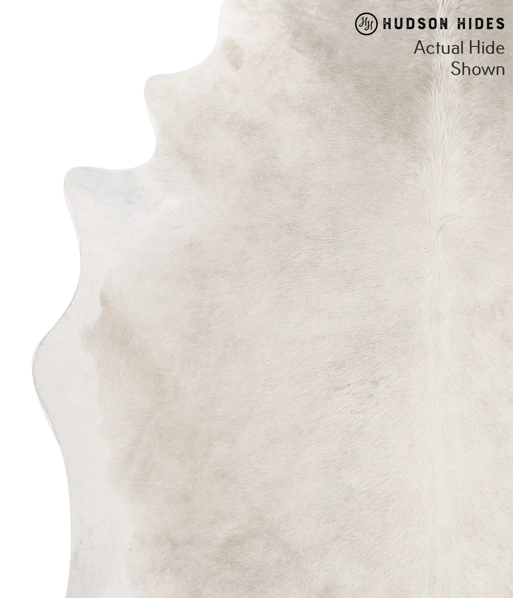 Solid White Cowhide Rug #48756