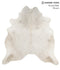 Light Grey X-Large Brazilian Cowhide Rug 7'2