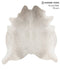 Light Grey XX-Large Brazilian Cowhide Rug 7'7