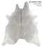 Medium Grey XX-Large Brazilian Cowhide Rug 7'9