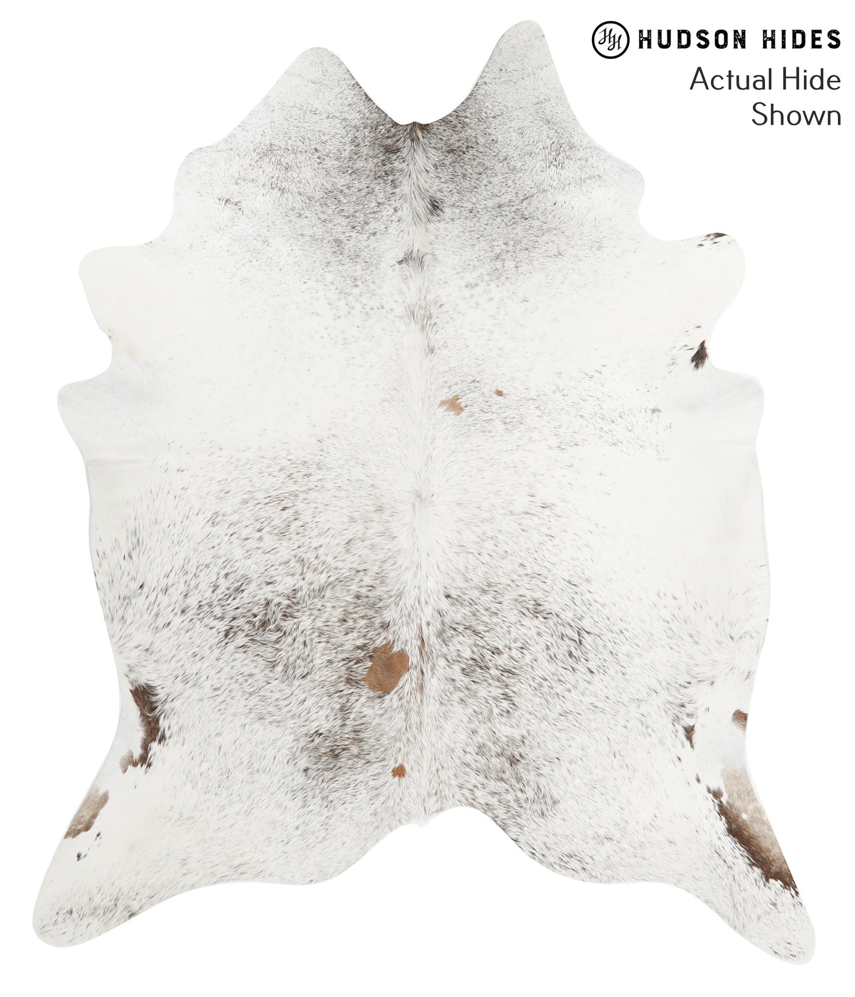 Salt and Pepper Brown Cowhide Rug #49725