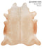 Beige X-Large Brazilian Cowhide Rug 6'10