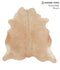 Beige X-Large Brazilian Cowhide Rug 7'1