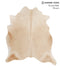 Beige X-Large Brazilian Cowhide Rug 7'3