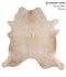 Light Caramel X-Large Brazilian Cowhide Rug 6'7