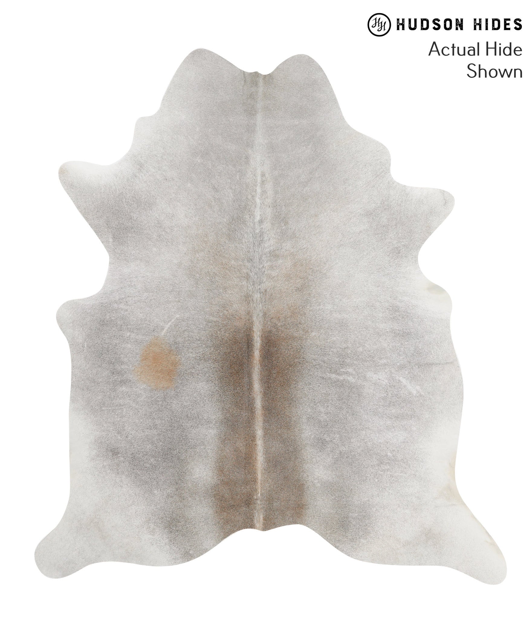 Grey with Beige Cowhide Rug #66934