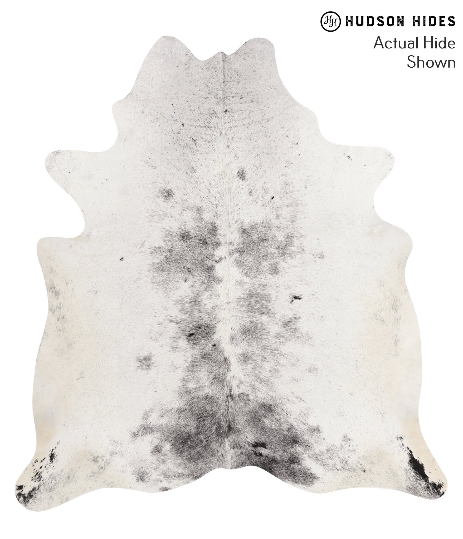 Salt and Pepper Black Cowhide Rug #67375