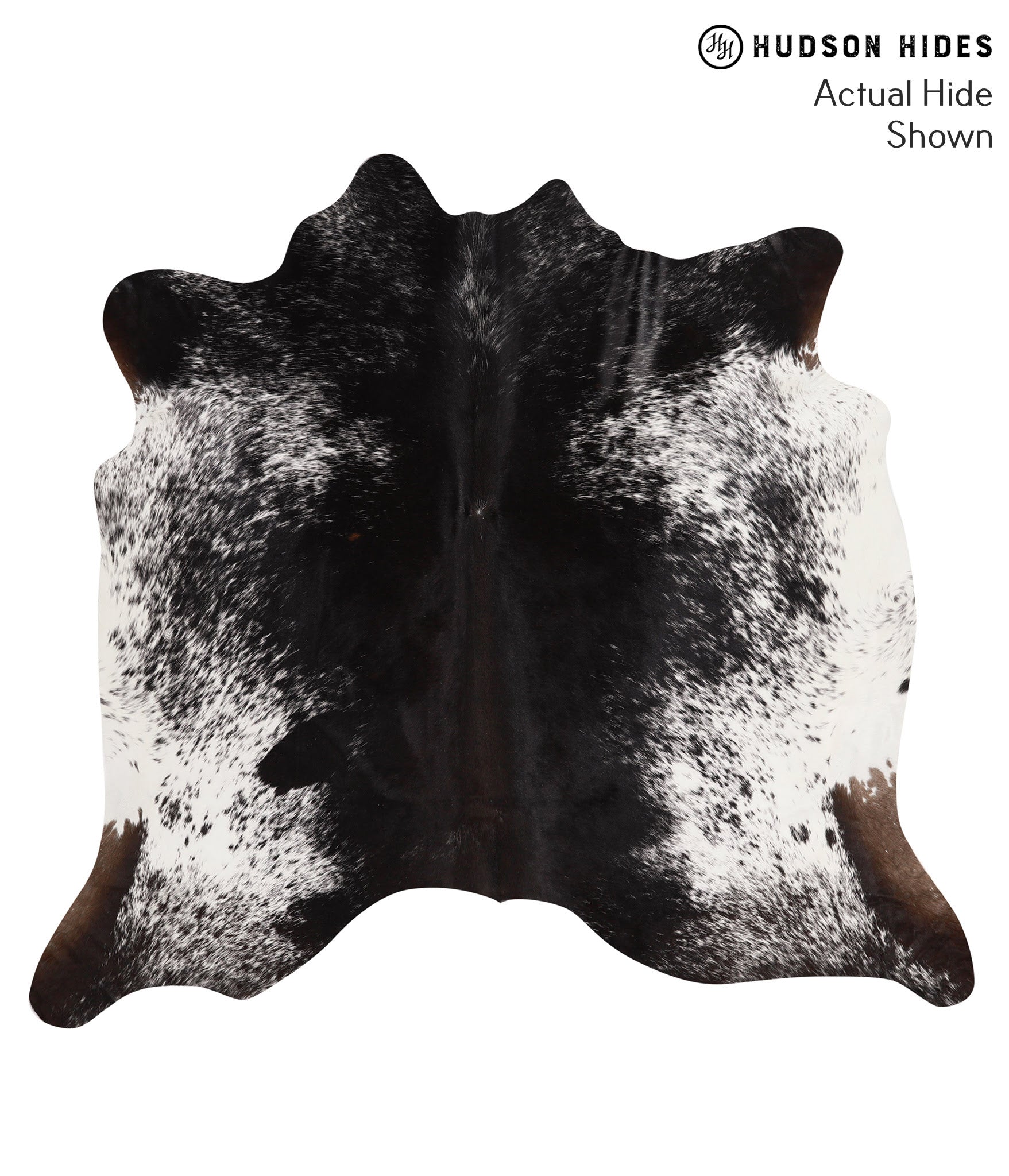 Salt and Pepper Black Cowhide Rug #67541