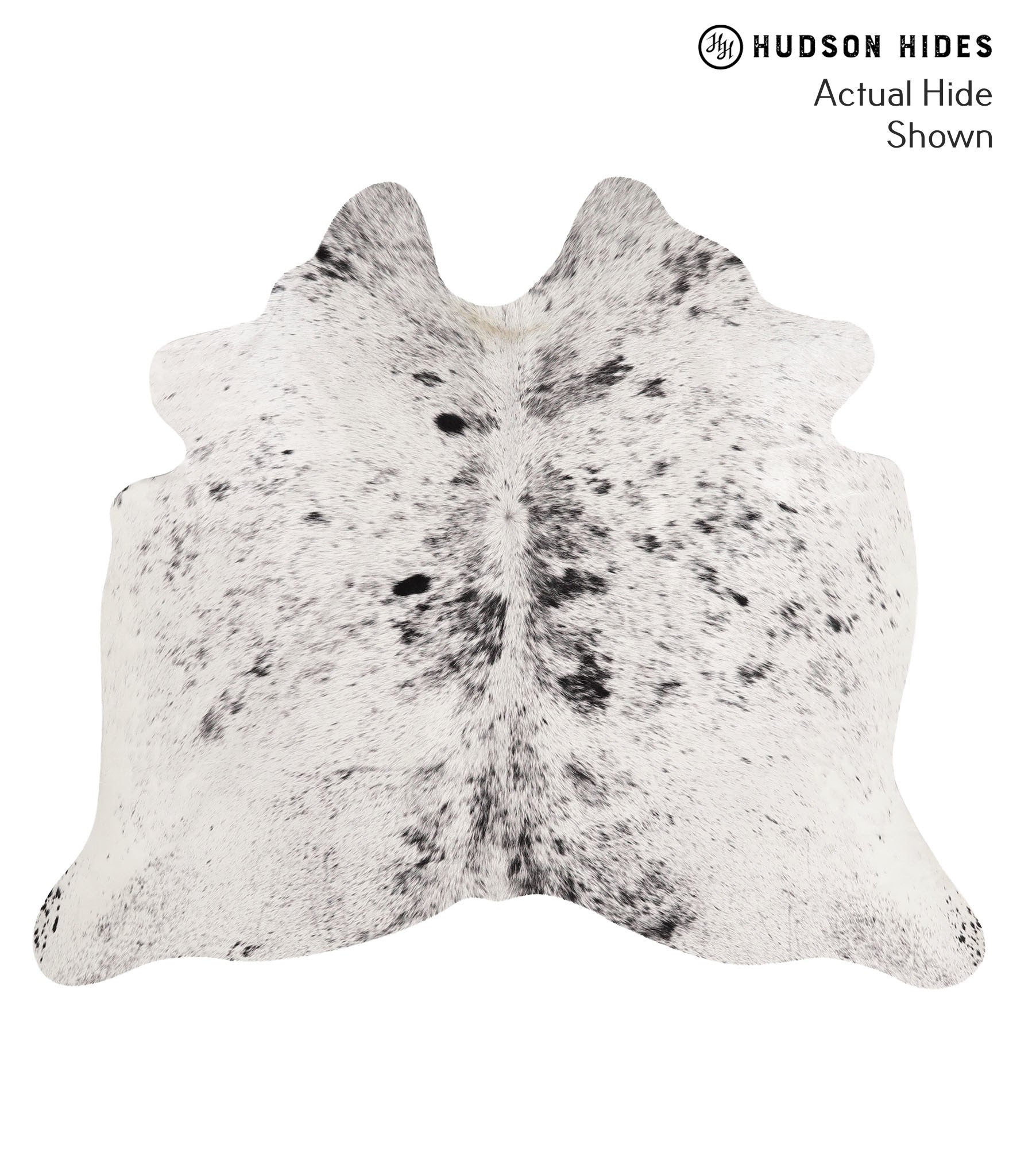 Salt and Pepper Black Cowhide Rug #67852