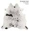 Salt and Pepper Black X-Large Brazilian Cowhide Rug 6'4