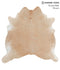 Beige X-Large Brazilian Cowhide Rug 6'10