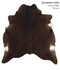 Chocolate X-Large Brazilian Cowhide Rug 6'10