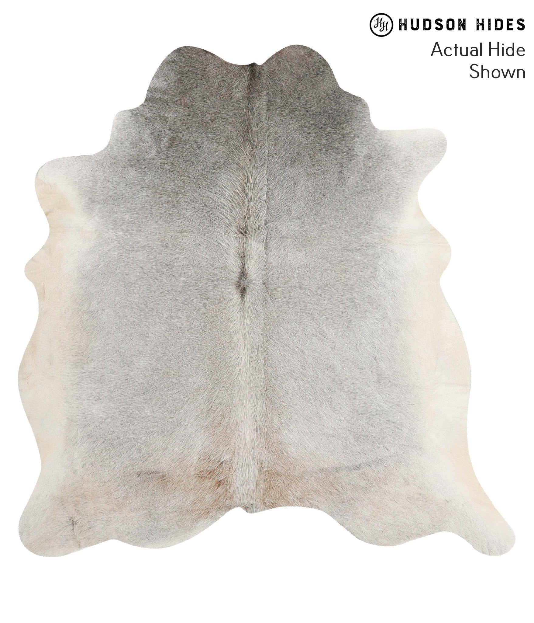 Grey with Beige Cowhide Rug #68464