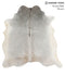 Grey with Beige X-Large Brazilian Cowhide Rug 6'7