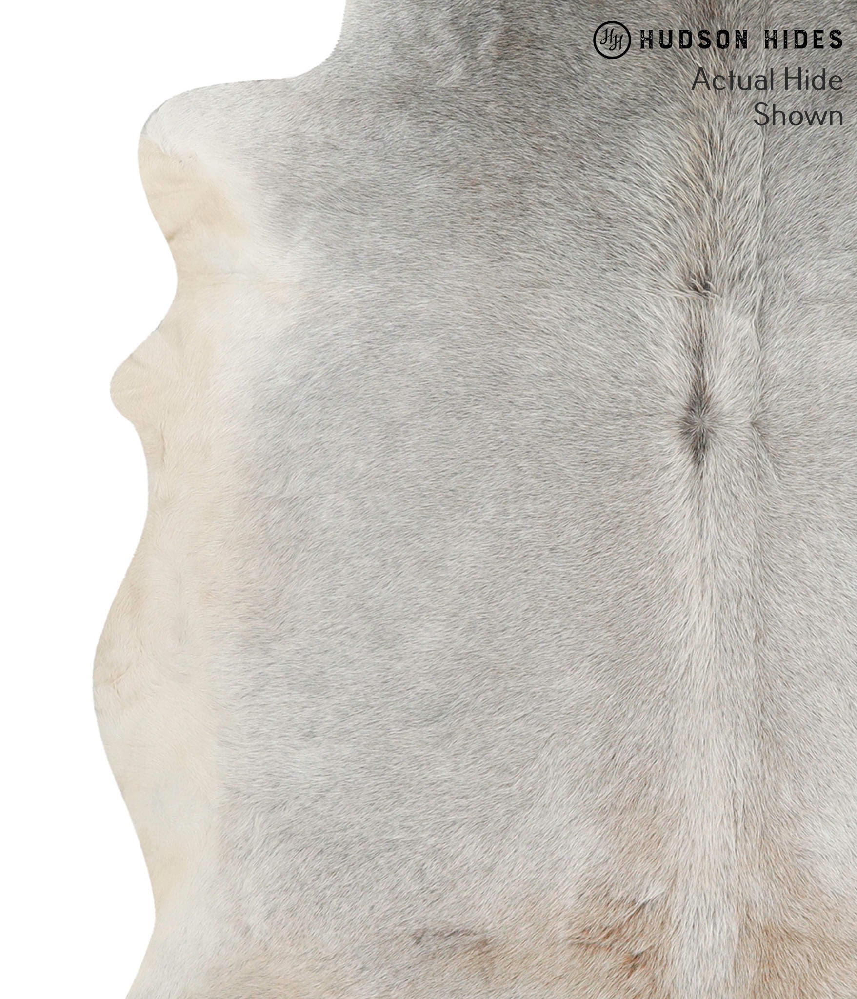 Grey with Beige Cowhide Rug #68464