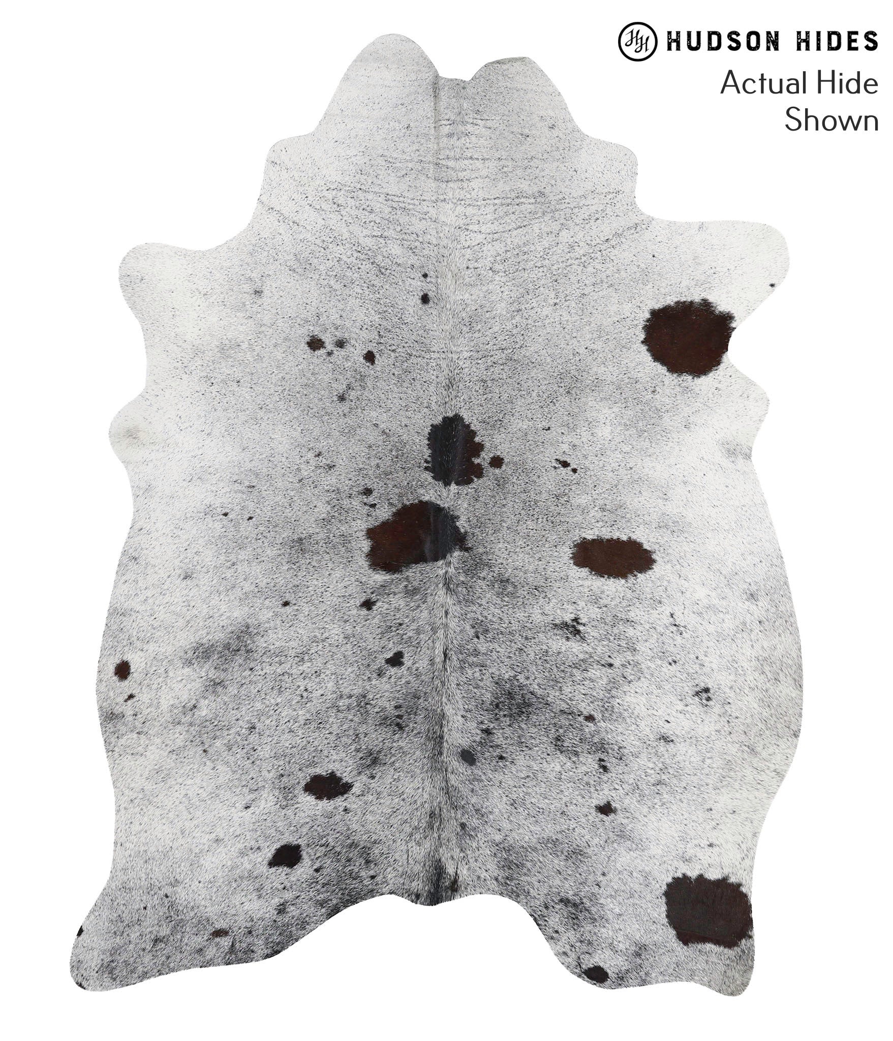 Salt and Pepper Black Cowhide Rug #68712