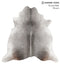 Medium Grey X-Large Brazilian Cowhide Rug 6'9