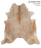 Light Caramel X-Large Brazilian Cowhide Rug 6'8