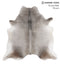 Medium Grey X-Large Brazilian Cowhide Rug 6'7