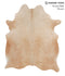 Beige X-Large Brazilian Cowhide Rug 7'2