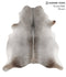 Medium Grey X-Large Brazilian Cowhide Rug 6'8