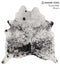 Salt and Pepper Black X-Large Brazilian Cowhide Rug 6'7