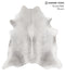 Medium Grey XX-Large Brazilian Cowhide Rug 7'7