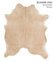 Beige X-Large Brazilian Cowhide Rug 7'0