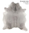 Medium Grey Large Brazilian Cowhide Rug 6'9