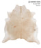 Beige XX-Large Brazilian Cowhide Rug 7'3