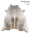 Medium Grey X-Large Brazilian Cowhide Rug 6'5