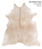 Beige XX-Large Brazilian Cowhide Rug 7'9