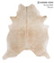 Beige X-Large Brazilian Cowhide Rug 6'10