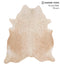 Beige X-Large Brazilian Cowhide Rug 7'1