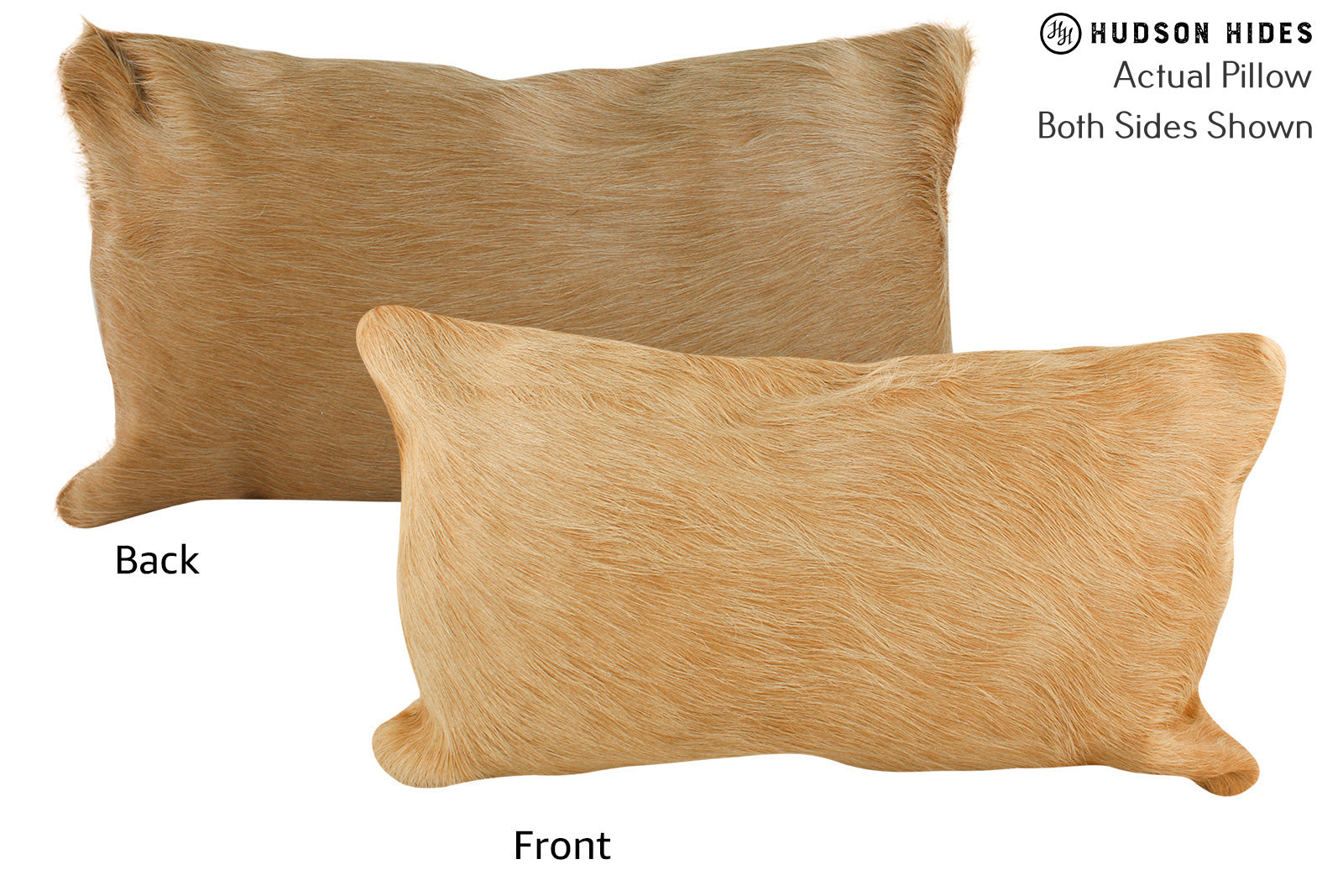 Solid Brown Cowhide Pillow #72048