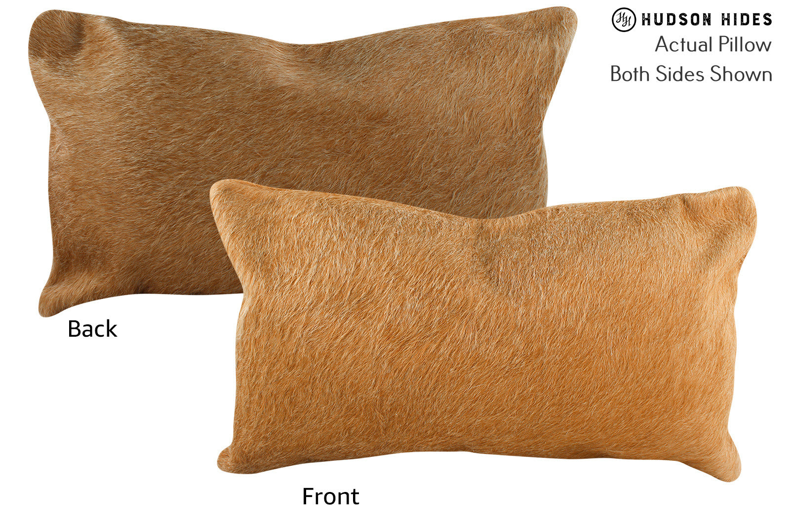 Solid Brown Cowhide Pillow #72072