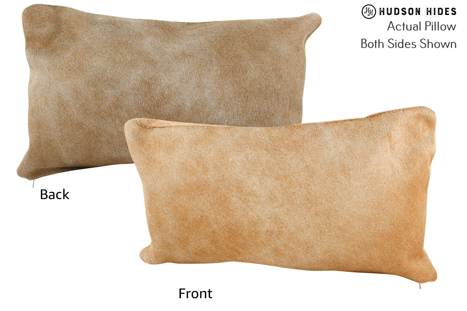 Solid Brown Cowhide Pillow #72097