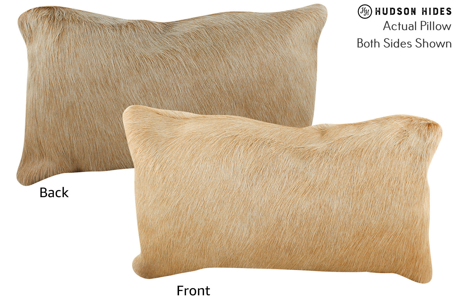 Solid Brown Cowhide Pillow #72135