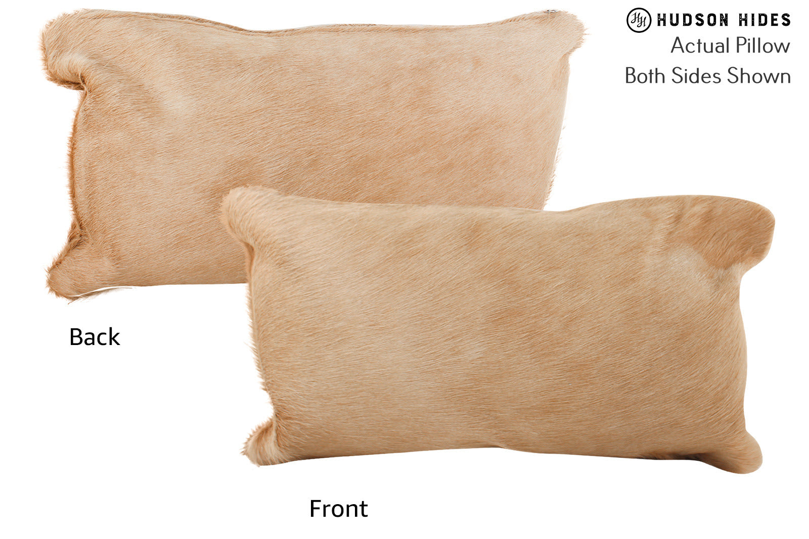 Solid Brown Cowhide Pillow #72399