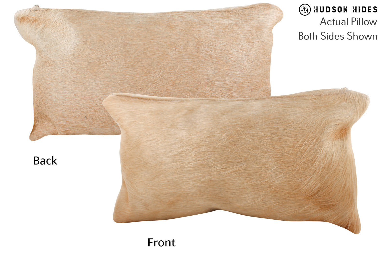 Solid Brown Cowhide Pillow #72425