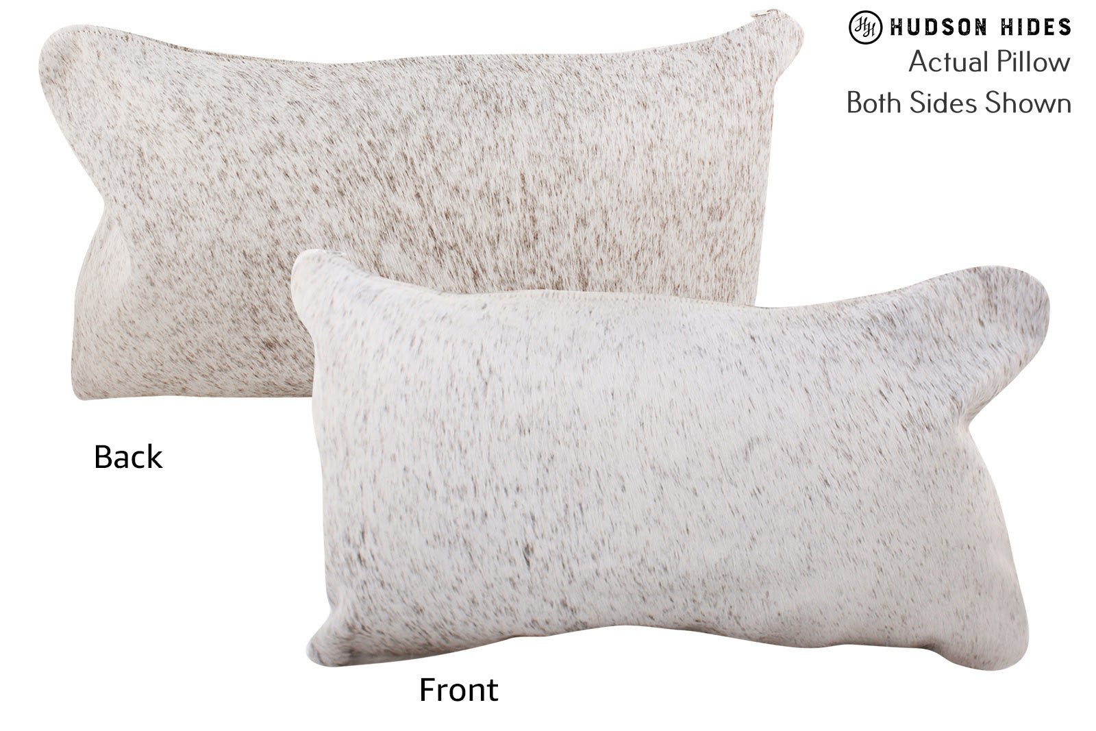 Salt and Pepper Brown Cowhide Pillow #72659