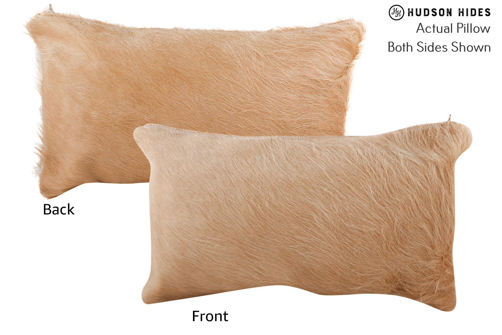 Solid Brown Cowhide Pillow #72670