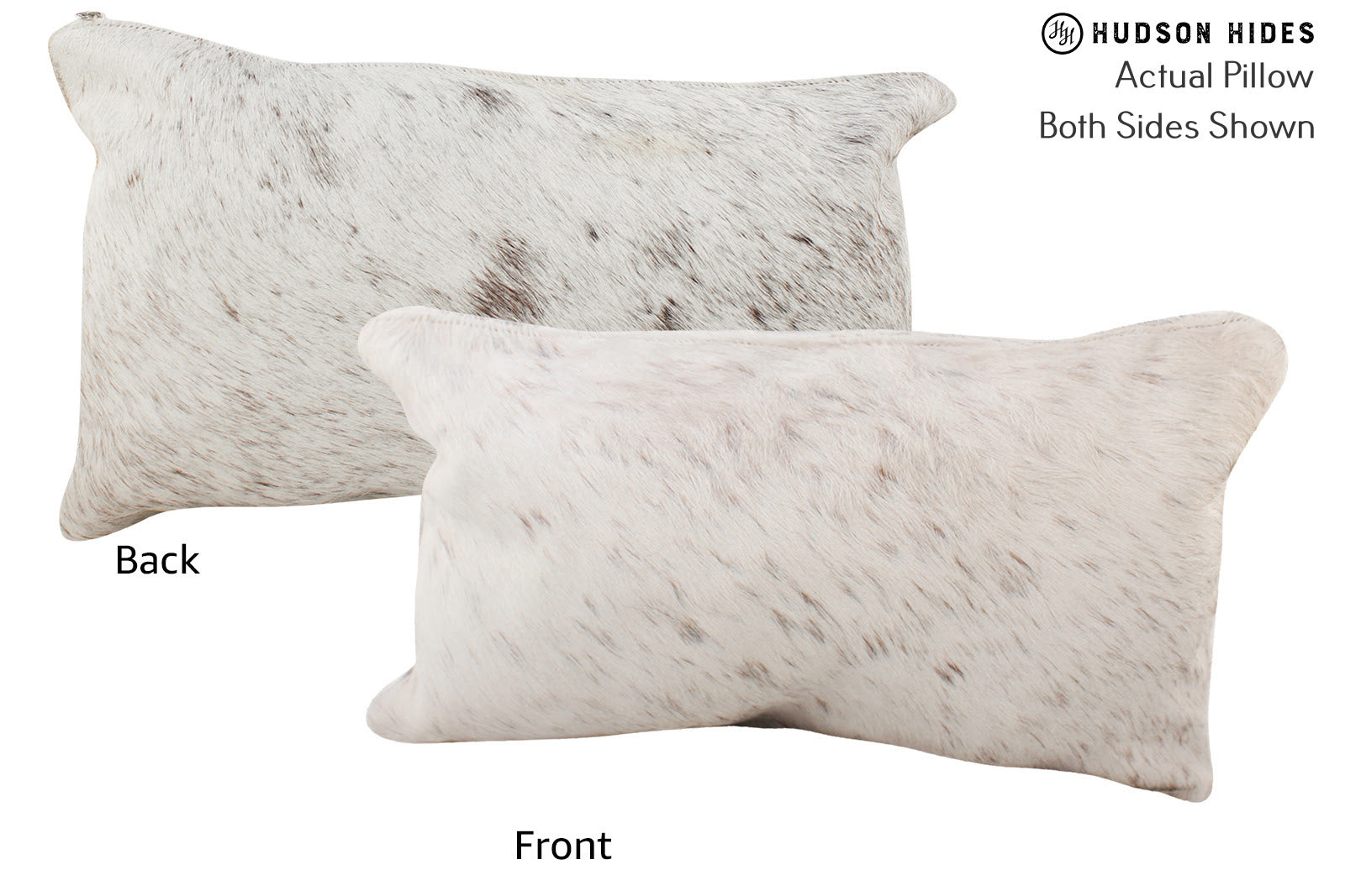 Salt and Pepper Black Cowhide Pillow #72796