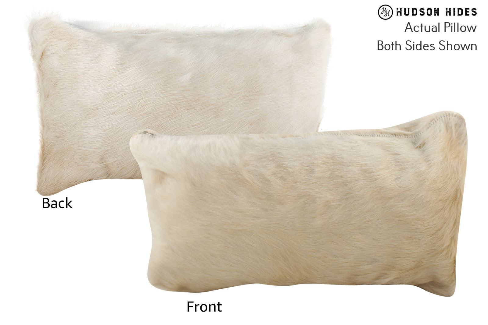 Beige Cowhide Pillow #73396