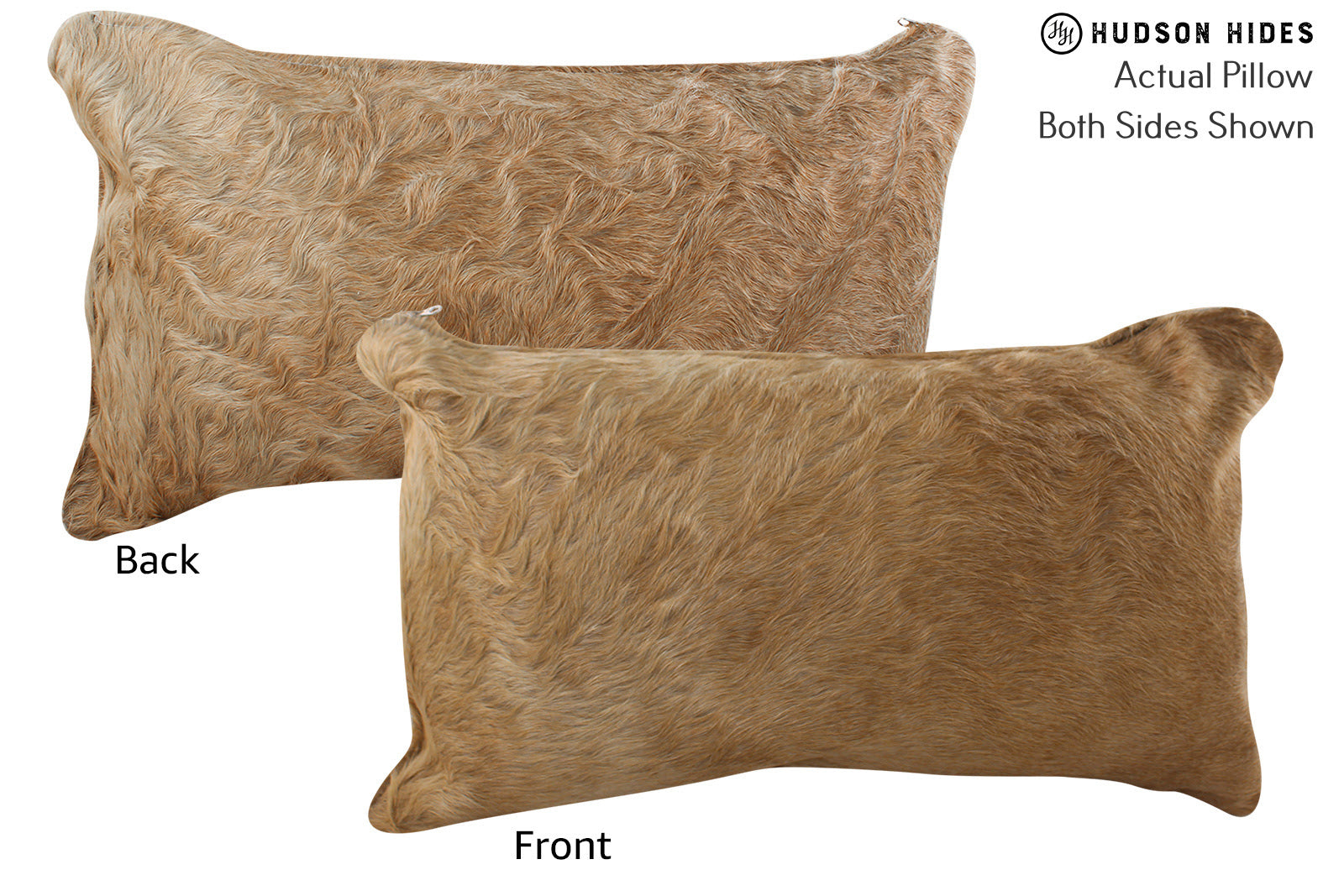 Beige Cowhide Pillow #73691