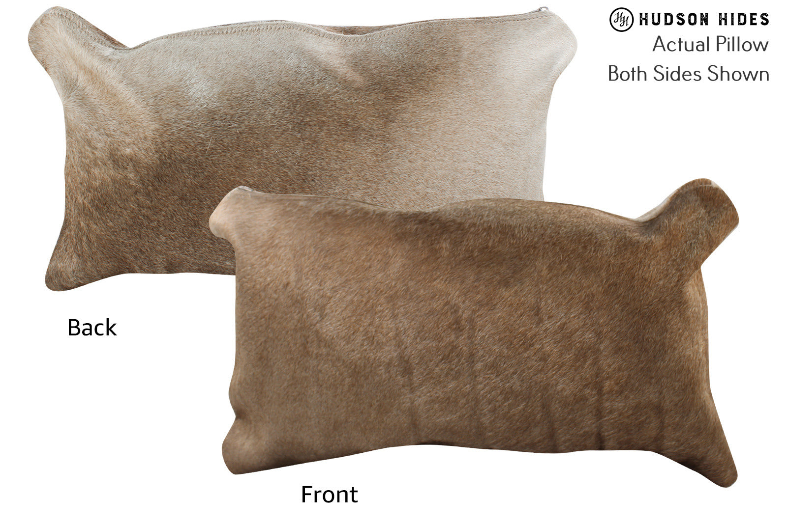 Grey with Beige Cowhide Pillow #73737