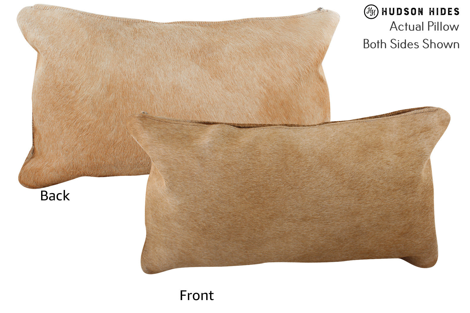 Solid Brown Cowhide Pillow #73772