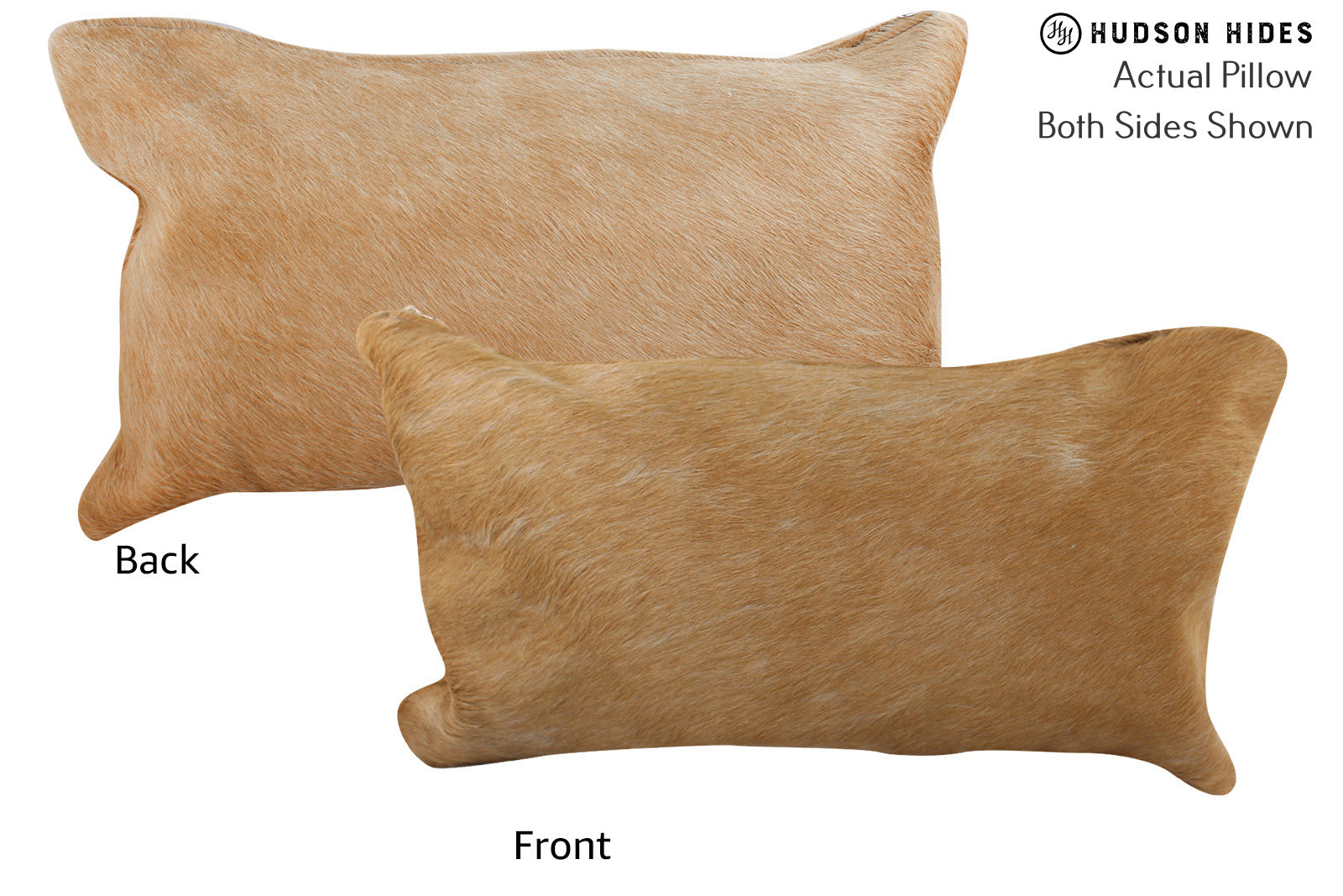 Solid Brown Cowhide Pillow #73776