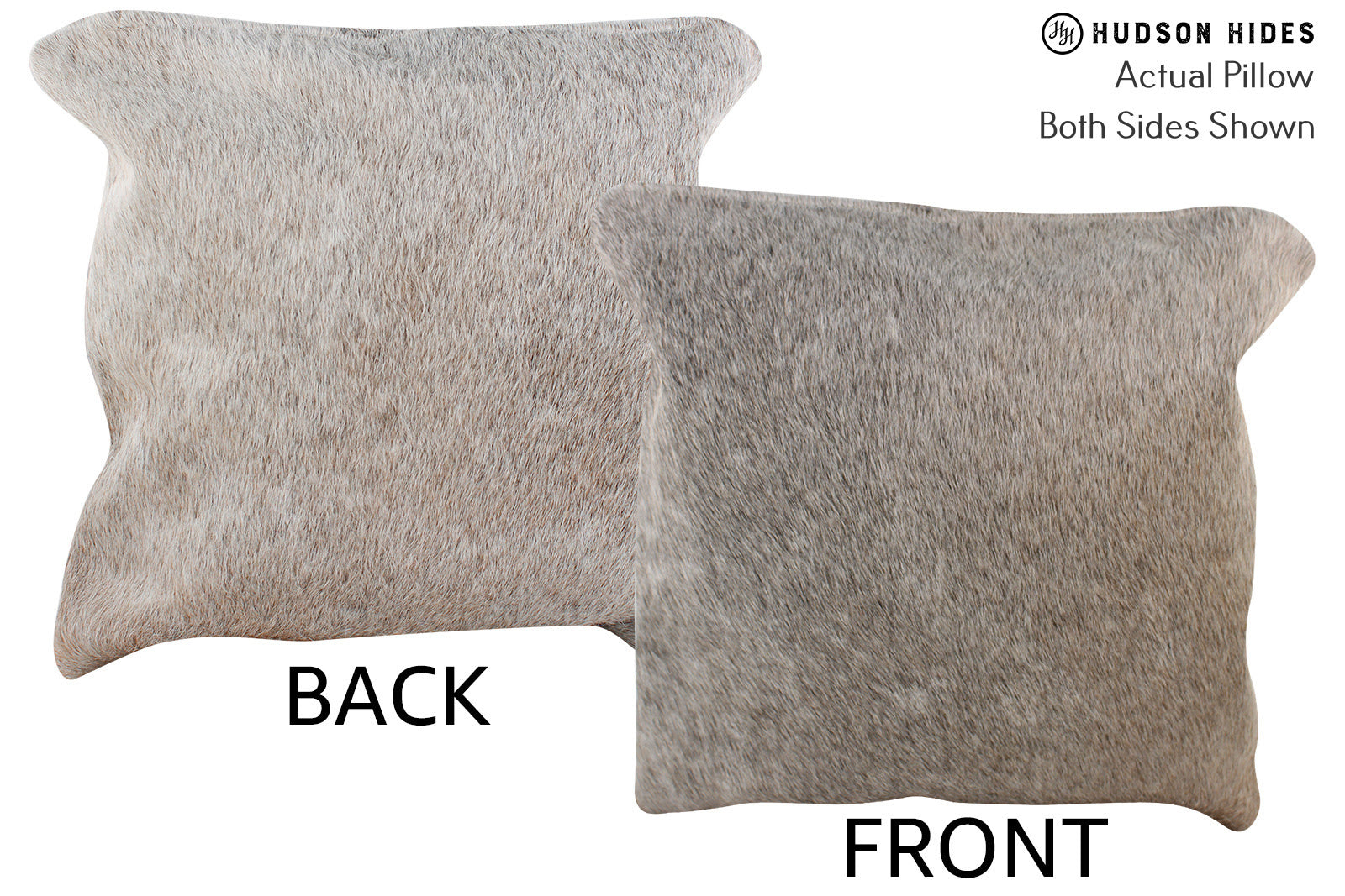 Salt and Pepper Black Cowhide Pillow #74010